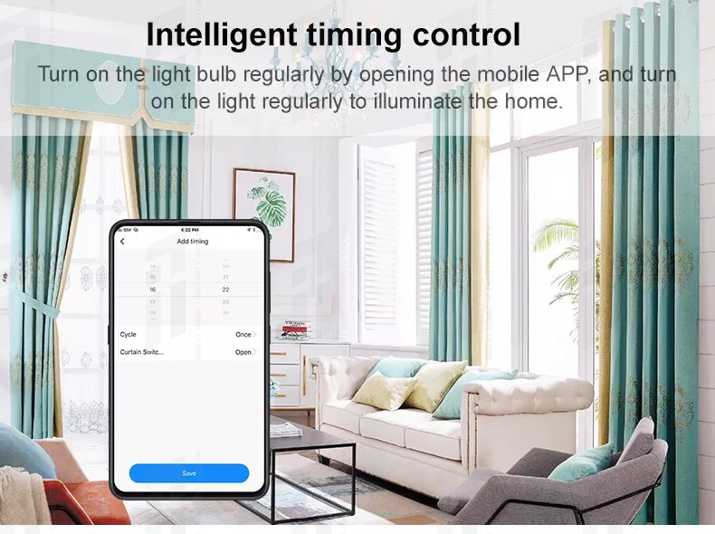 công tắt đóng mở rèm cửa